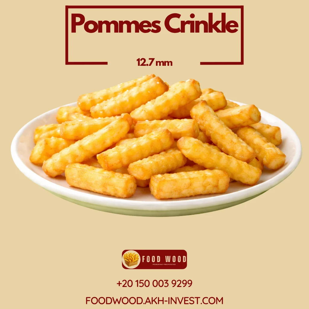 Pommes Crinkle 12 7 mm